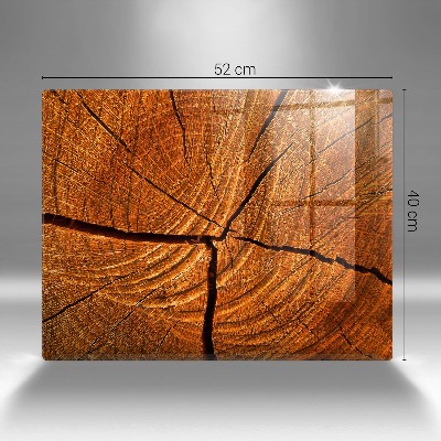 Grabkerze Untersetzer Holzstammkonstruktion