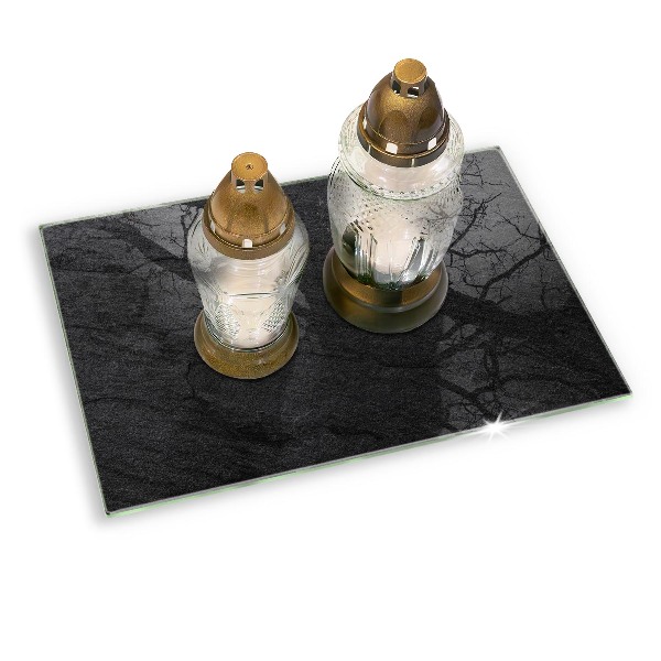 Grabkerze Untersetzer Steintextur