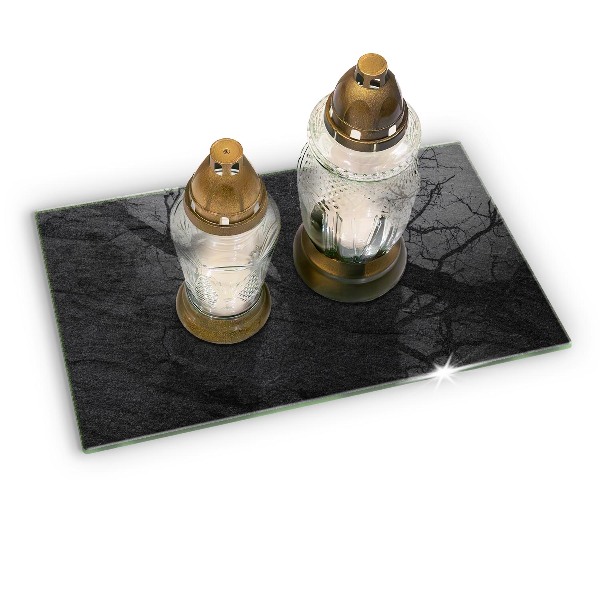 Grabkerze Untersetzer Steintextur