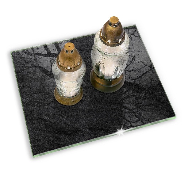 Grabkerze Untersetzer Steintextur