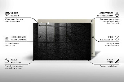 Glasunterlage für Grabkerzen Gesteinsstruktur