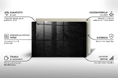 Glasunterlage für Grabkerzen Gesteinsstruktur