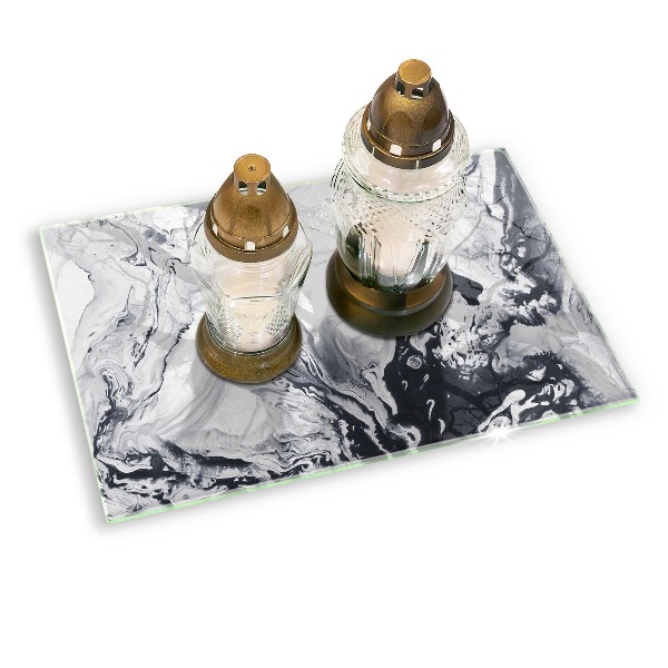 Grabkerze Untersetzer Tintenabstraktion