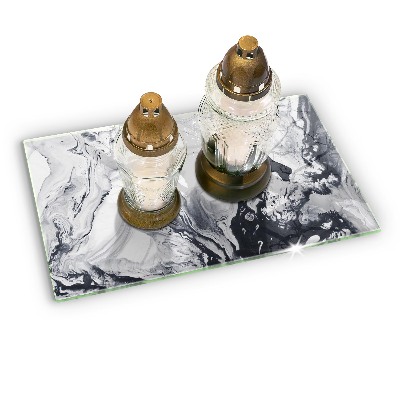 Grabkerze Untersetzer Tintenabstraktion