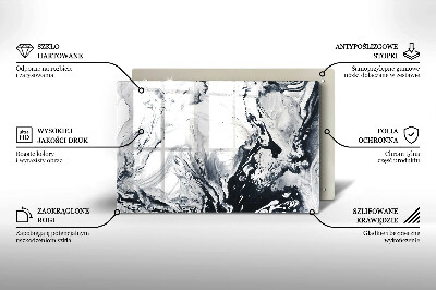 Grabkerze Untersetzer Tintenabstraktion