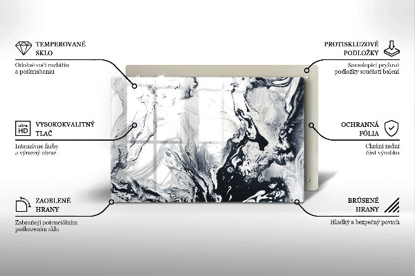 Grabkerze Untersetzer Tintenabstraktion