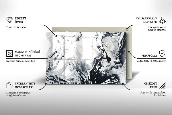 Grabkerze Untersetzer Tintenabstraktion