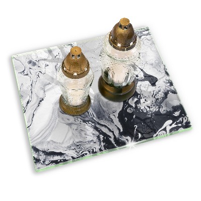 Grabkerze Untersetzer Tintenabstraktion