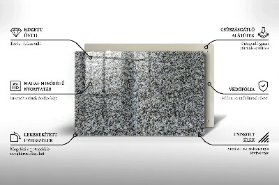 Glasunterlage für Grabkerzen Steintextur