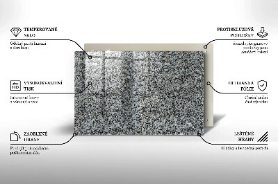 Glasunterlage für Grabkerzen Steintextur