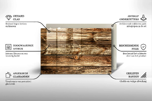 Grabkerze Untersetzer Holzplankenstruktur