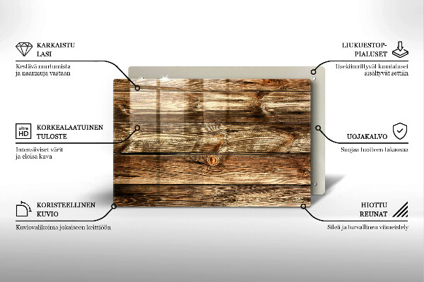 Grabkerze Untersetzer Holzplankenstruktur