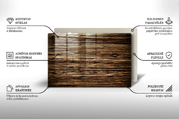 Grabkerze Untersetzer Holzstruktur