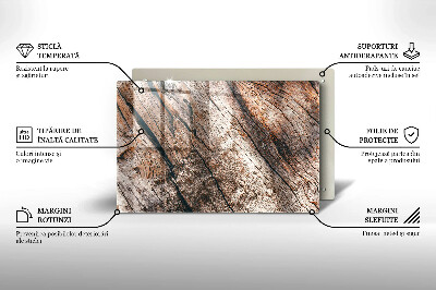 Glasunterlage für Grabkerzen Holzkonstruktion