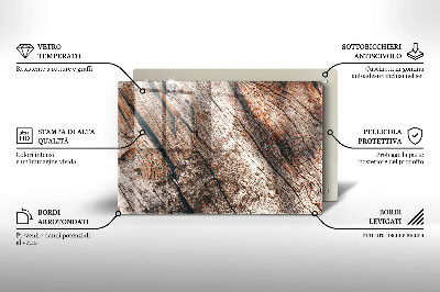 Glasunterlage für Grabkerzen Holzkonstruktion