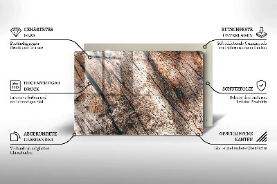 Glasunterlage für Grabkerzen Holzkonstruktion