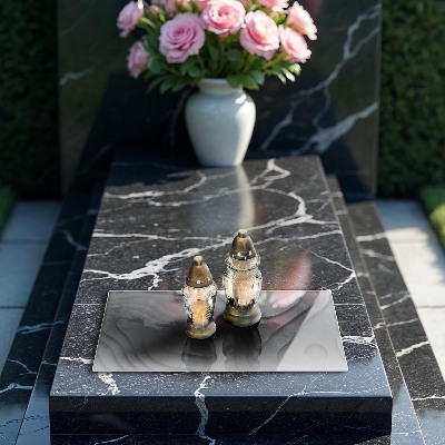 Grabkerze Untersetzer 3D-Steinformen