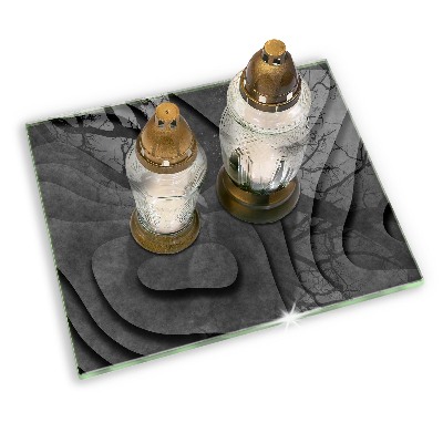 Grabkerze Untersetzer 3D-Steinformen