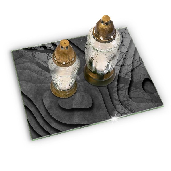 Grabkerze Untersetzer 3D-Steinformen