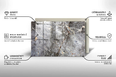 Glasunterlage für Grabkerzen Steintextur