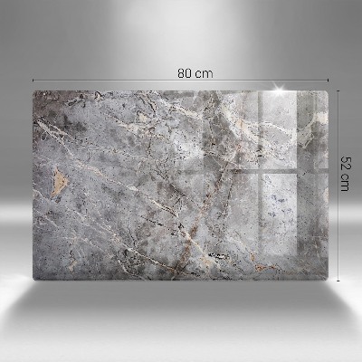 Glasunterlage für Grabkerzen Steintextur