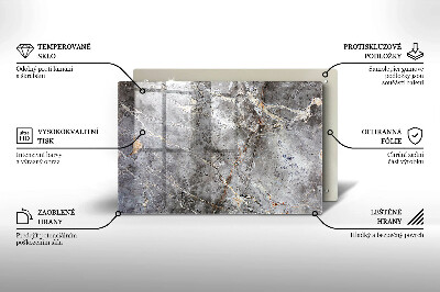Glasunterlage für Grabkerzen Steintextur