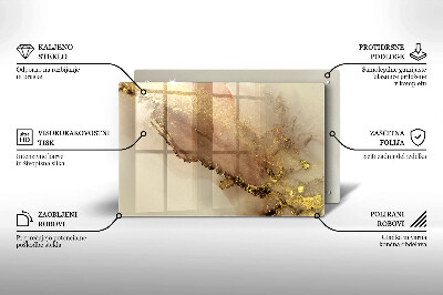Grabkerze Untersetzer Abstraktes Gold