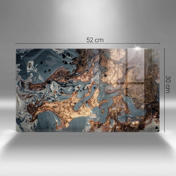 Grabkerze Untersetzer Goldene Felsformation