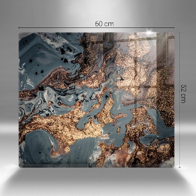 Grabkerze Untersetzer Goldene Felsformation