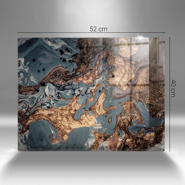 Grabkerze Untersetzer Goldene Felsformation