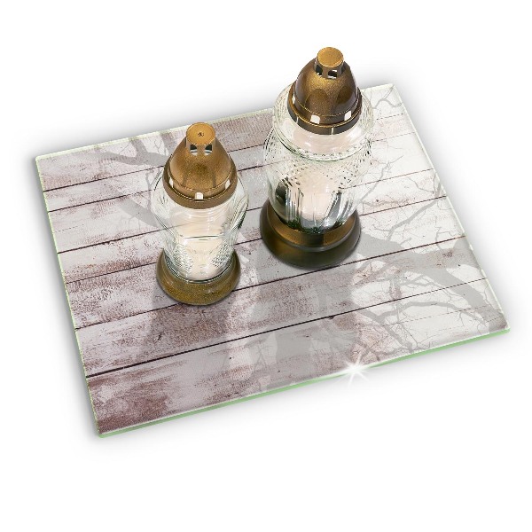 Grabkerze Untersetzer Alte Holzbretter