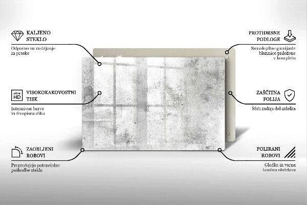 Glasunterlage für Grabkerzen Betonstruktur