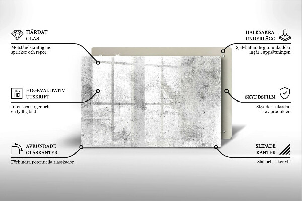 Glasunterlage für Grabkerzen Betonstruktur