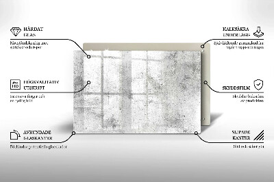Glasunterlage für Grabkerzen Betonstruktur