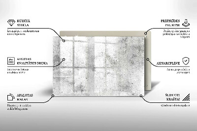 Glasunterlage für Grabkerzen Betonstruktur