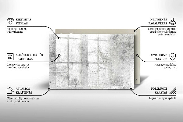 Glasunterlage für Grabkerzen Betonstruktur
