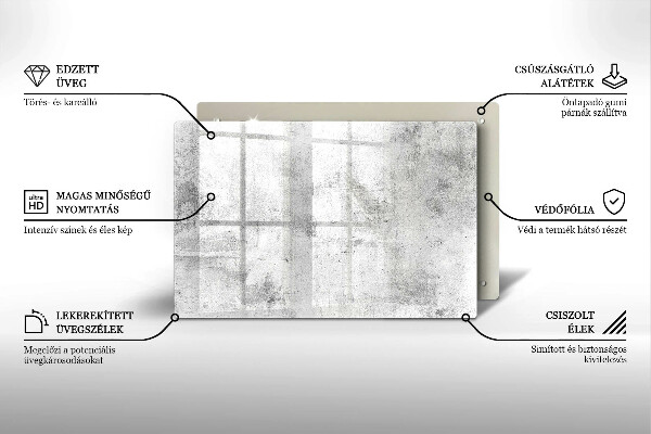 Glasunterlage für Grabkerzen Betonstruktur