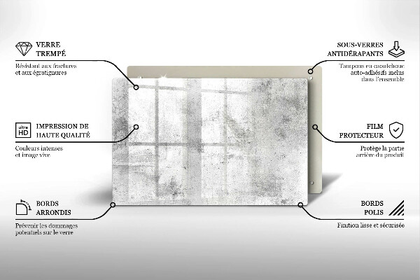 Glasunterlage für Grabkerzen Betonstruktur