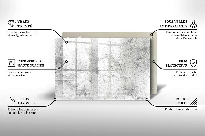 Glasunterlage für Grabkerzen Betonstruktur