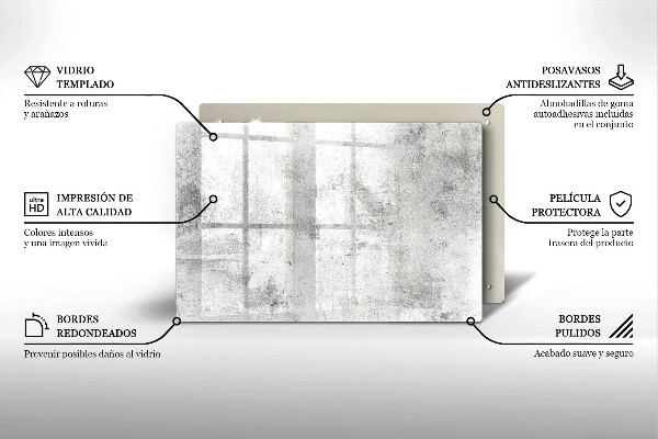 Glasunterlage für Grabkerzen Betonstruktur