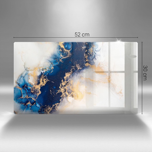 Grabkerze Untersetzer Abstraktion mit Blau