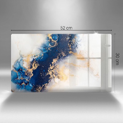 Grabkerze Untersetzer Abstraktion mit Blau