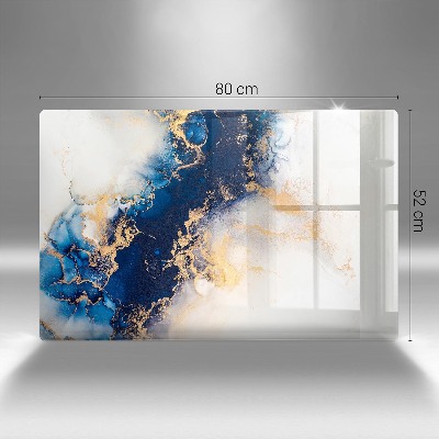 Grabkerze Untersetzer Abstraktion mit Blau