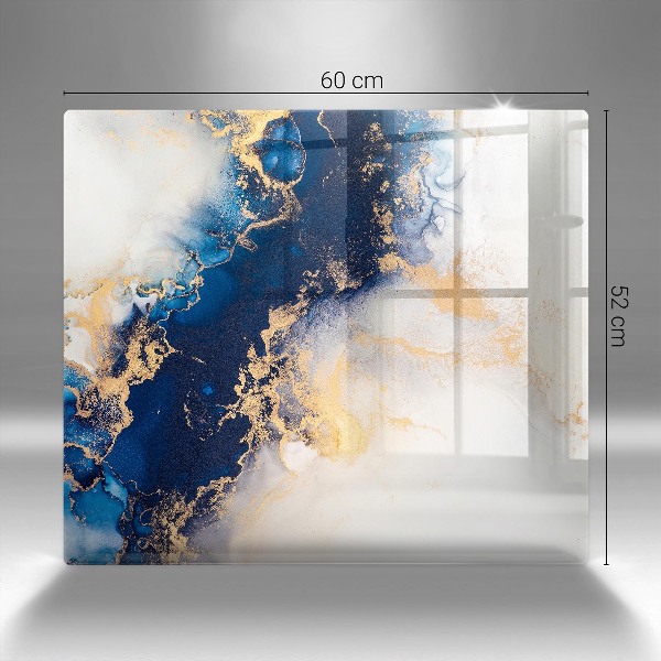 Grabkerze Untersetzer Abstraktion mit Blau