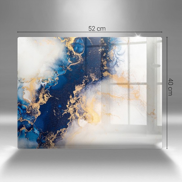 Grabkerze Untersetzer Abstraktion mit Blau