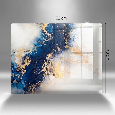 Grabkerze Untersetzer Abstraktion mit Blau