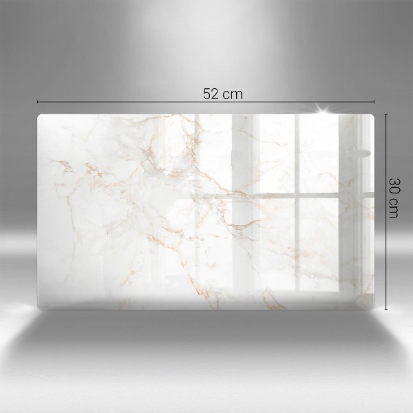 Glasunterlage für Grabkerzen Eleganter Marmorstein