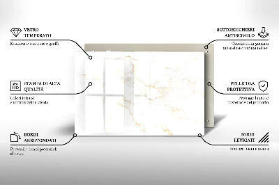 Glasunterlage für Grabkerzen Eleganter Marmorstein