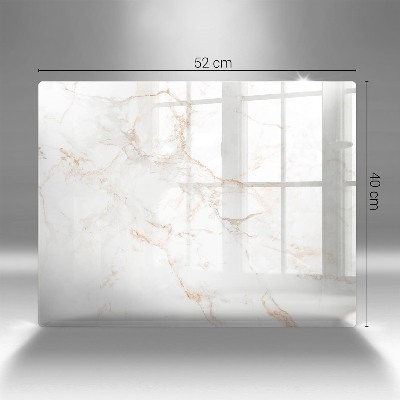 Glasunterlage für Grabkerzen Eleganter Marmorstein