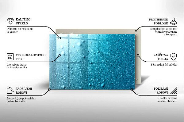 Grabkerze Untersetzer Wassertropfen